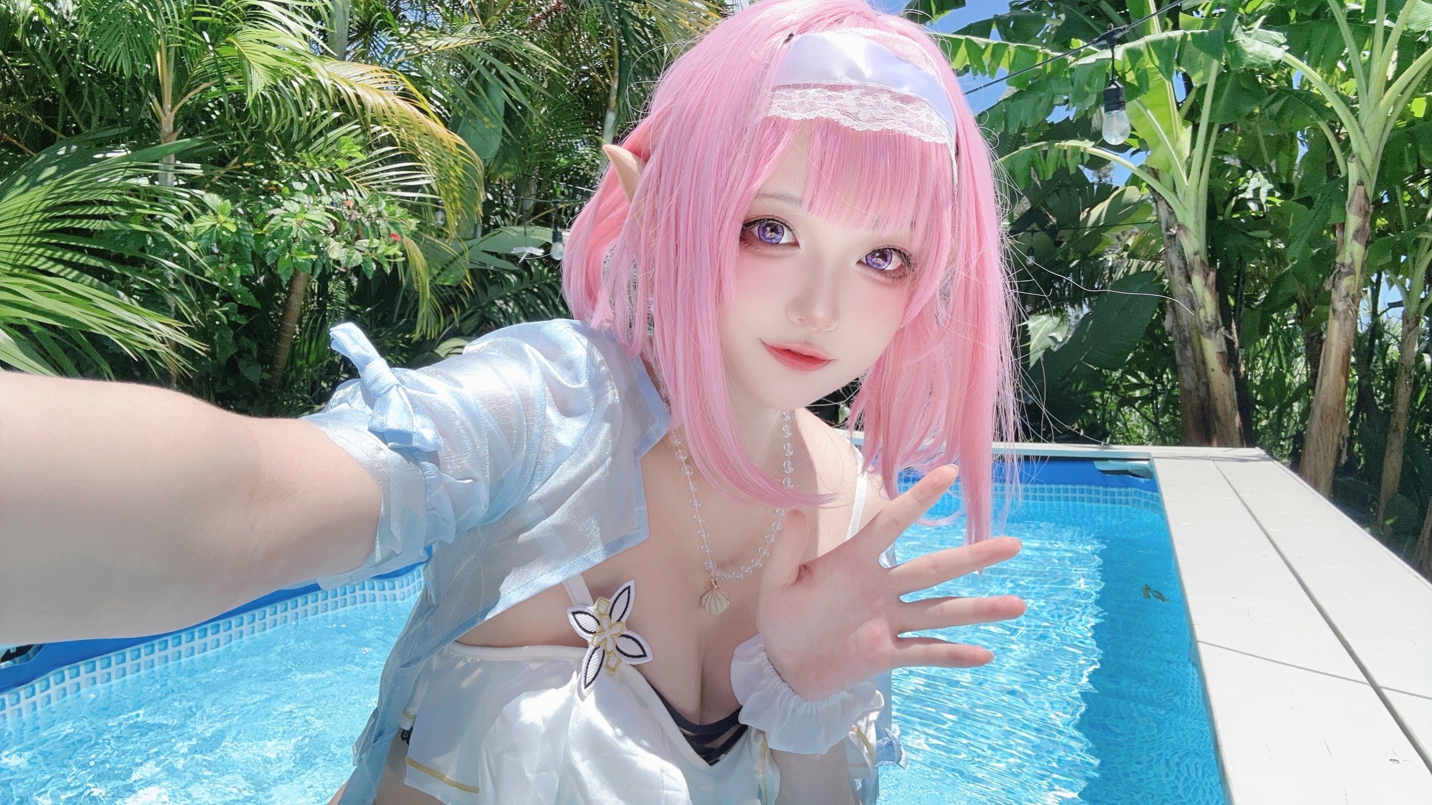 图片[1]-Yuki亭 – NO.032 2024冲绳夏日自拍册 爱莉希雅 [12P]-XikXak